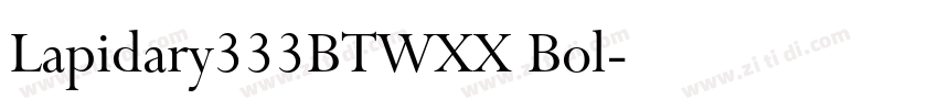 Lapidary333BTWXX Bol字体转换